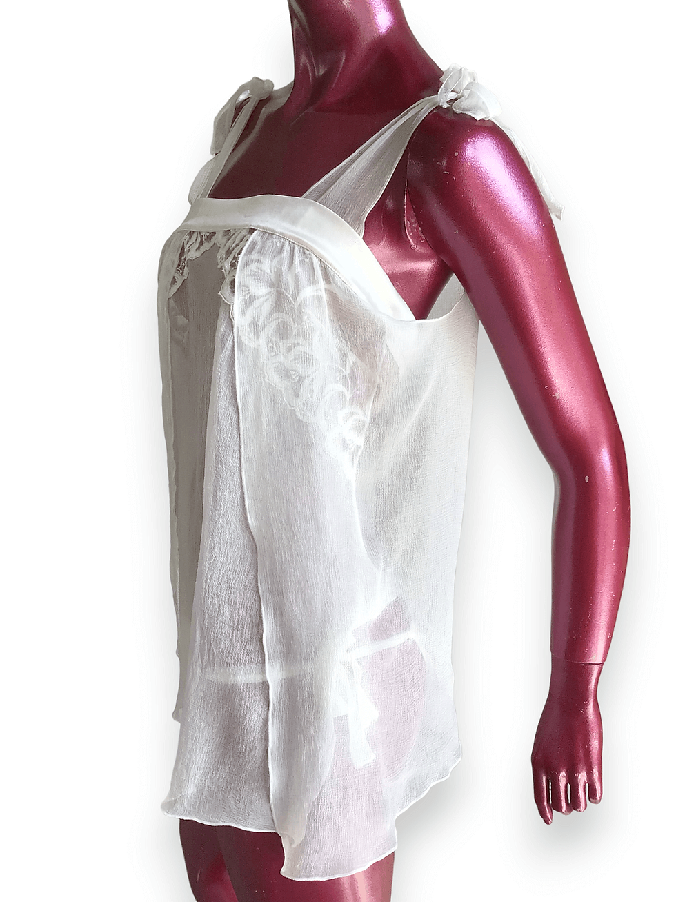 Thumbnail: La Perla Vintage Ivory Silk Lingerie Set