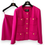 Thumbnail: chanel 80s pink tweed jacket suit