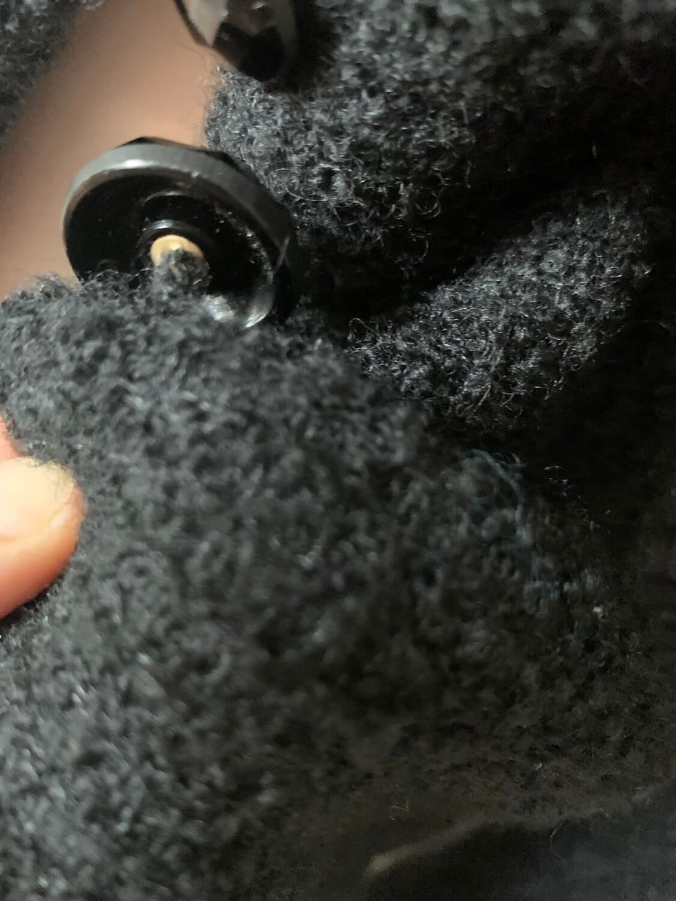 Thumbnail: GRES PARIS Vintage 70s Black Tweed Jacket Blazer