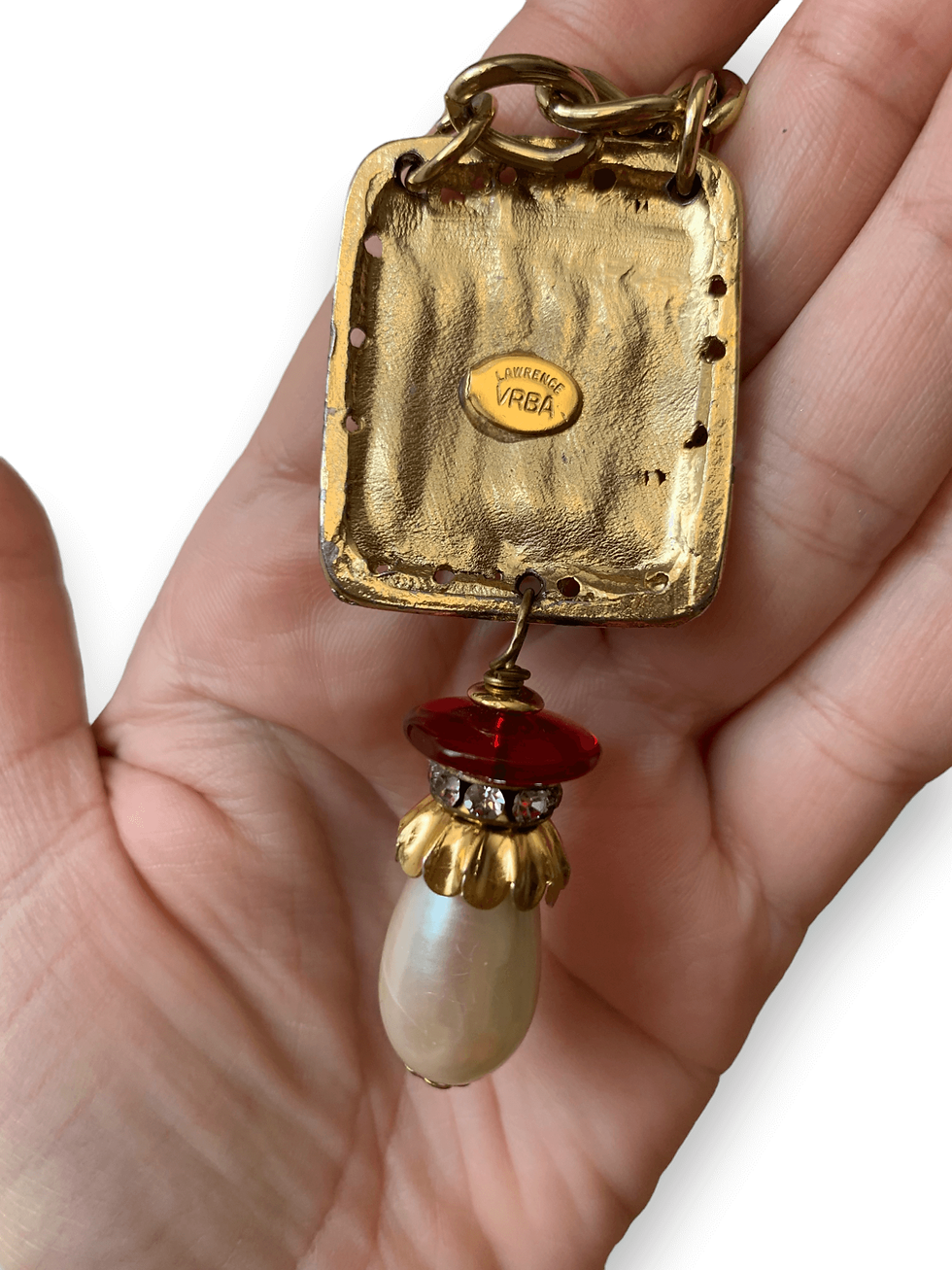 Thumbnail: Lawrence vrba necklace pearl glass