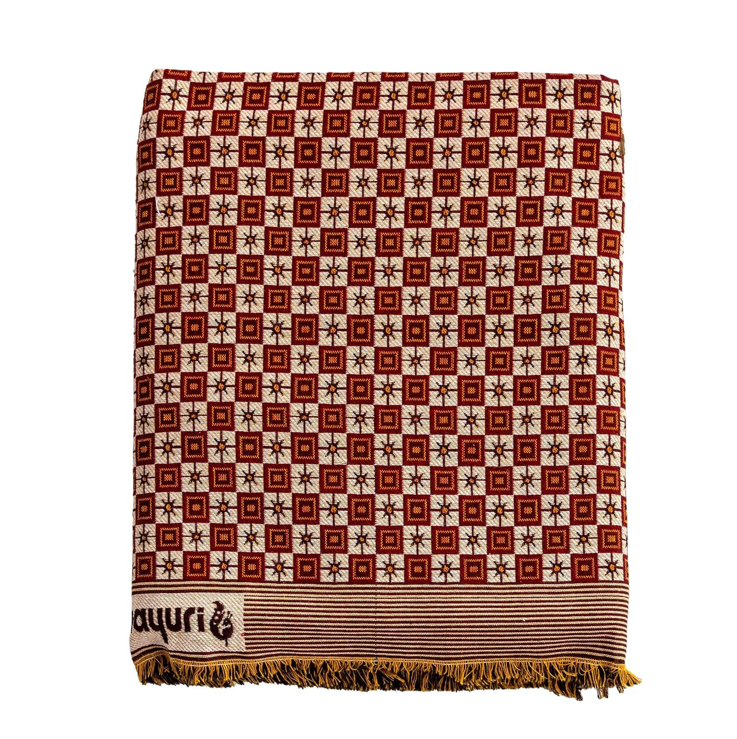 Varunavi Star Solapur Chaddar Cotton AC Blanket Queen Size 90 in X 108 in
