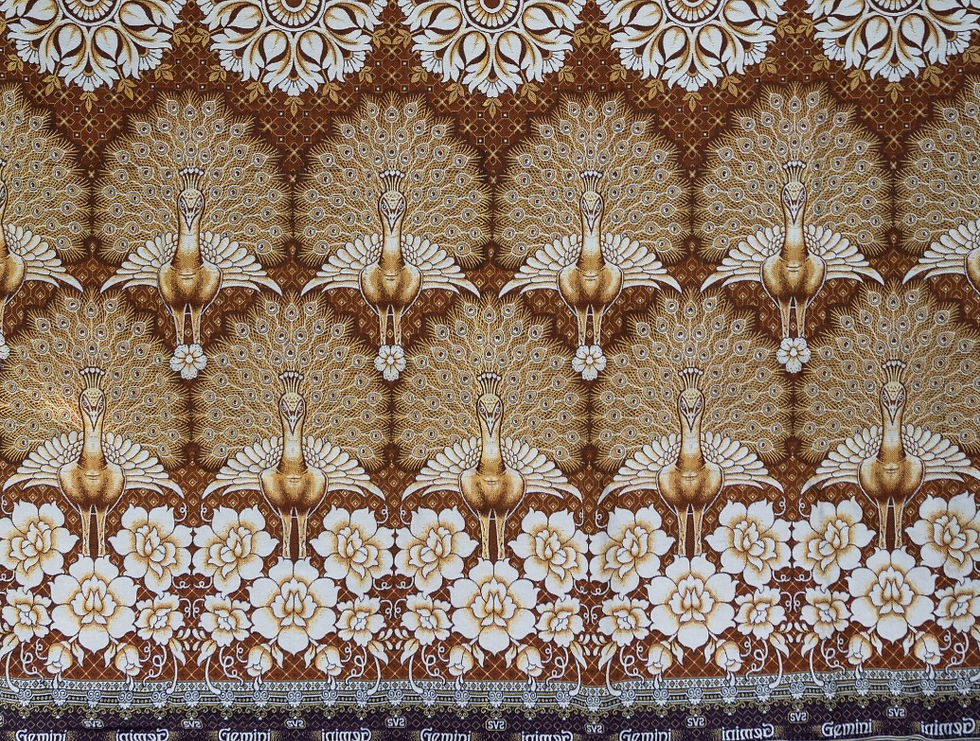 Thumbnail: Varunavi Solapur Chaddar Floral Peacock Double Blanket