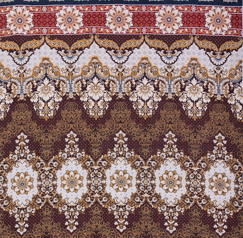 Thumbnail: Varunavi Floral Elegance Solapur Chaddar Cotton Single Blanket