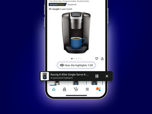 Reseñas que se escuchan: la nueva apuesta de Amazon con IA