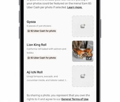 El menú también se automatiza: Uber Eats despliega IA para mejorar imágenes y contenidos