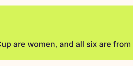 One Gal's Take: 5 Essential Talking Points from the Men's World Cup