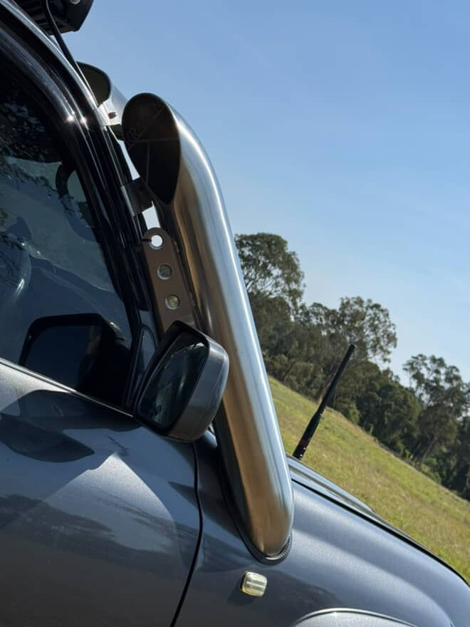 Thumbnail: Toyota - 80 Series Landcruiser - 5" Short Entry Stainless Snorkel