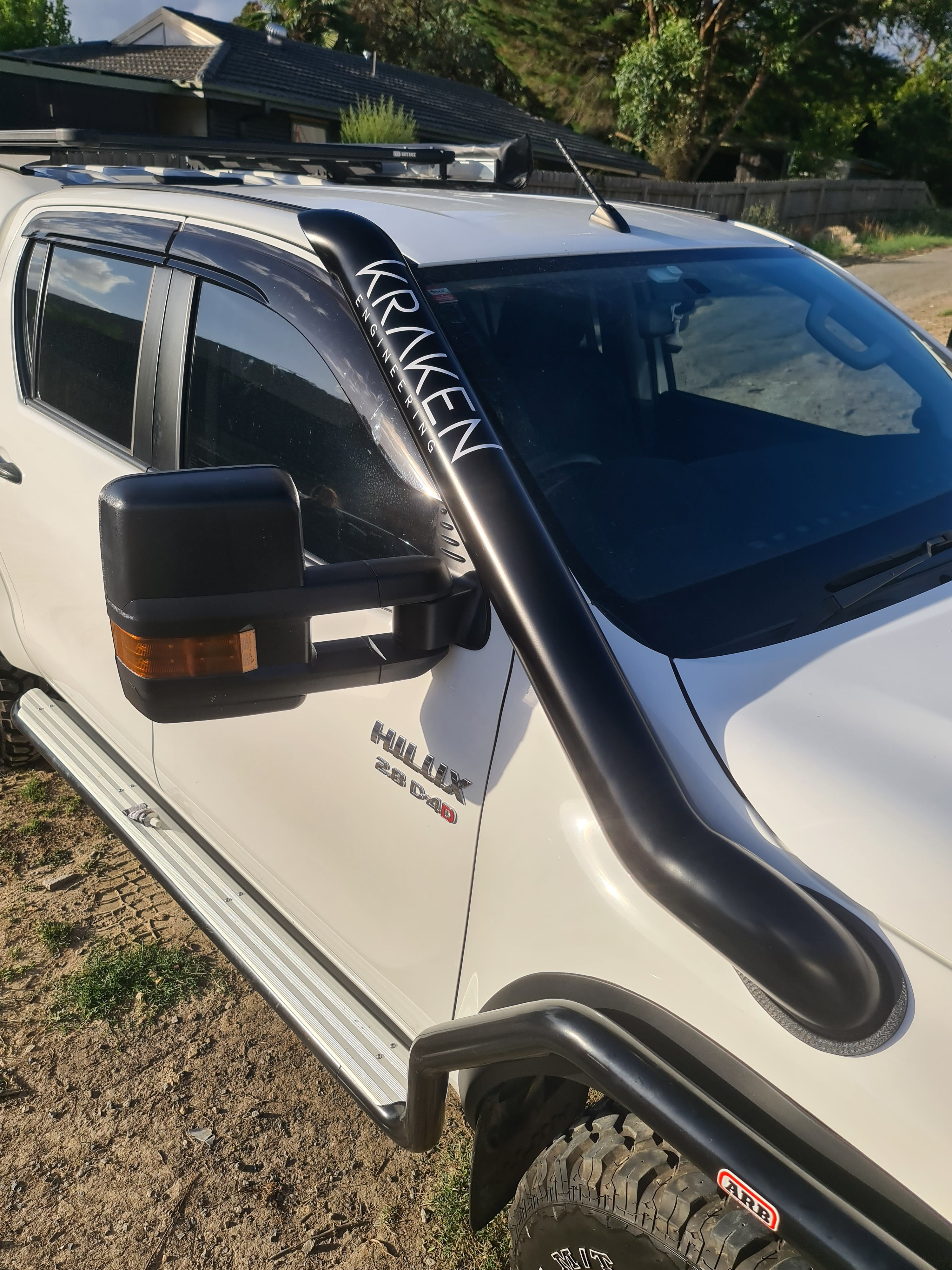 Toyota - N80 Hilux - 4" Stainless snorkel