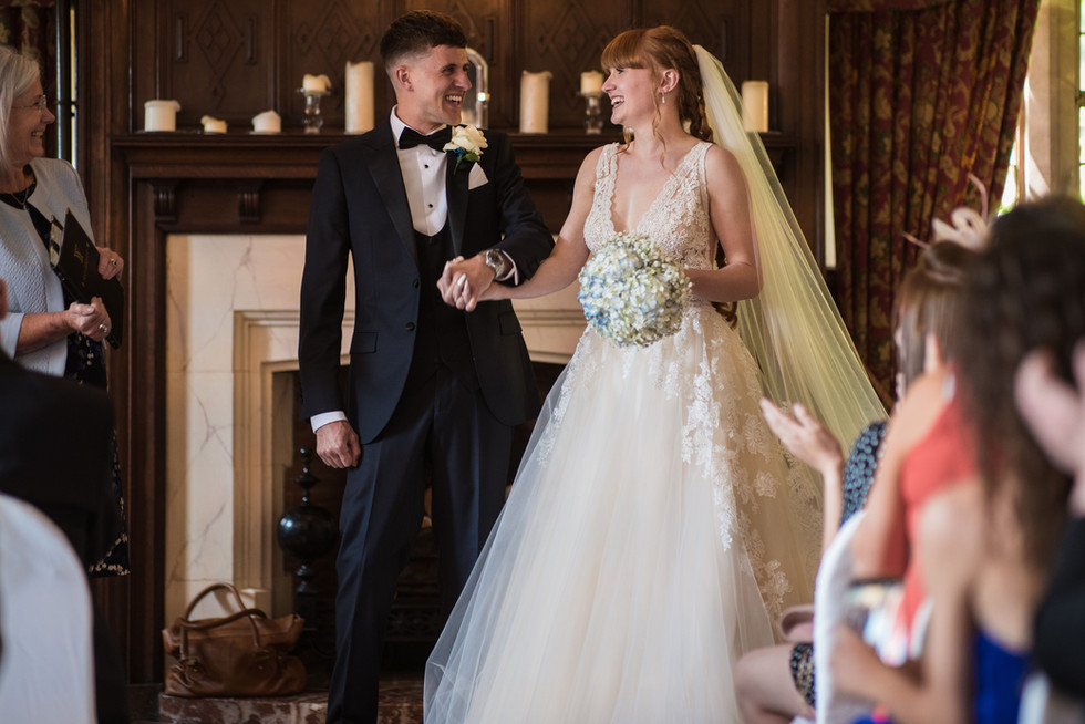 Just Married at wrenbury hall