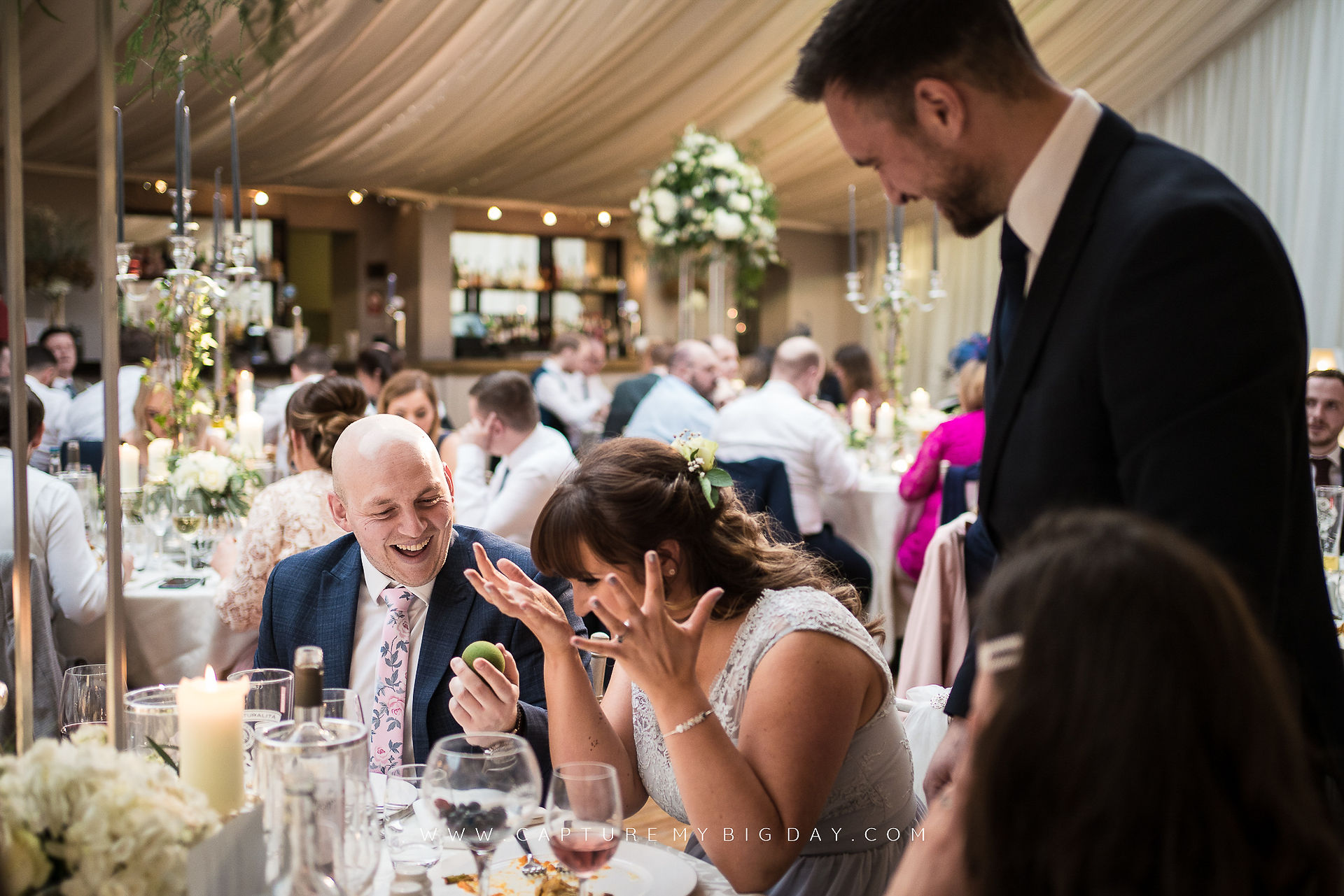 magician at wedding breakfast