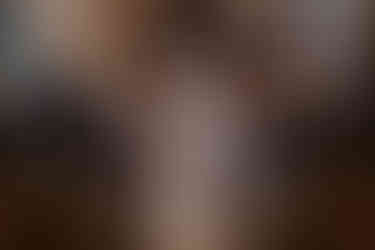 Bride and groom in church saying vows