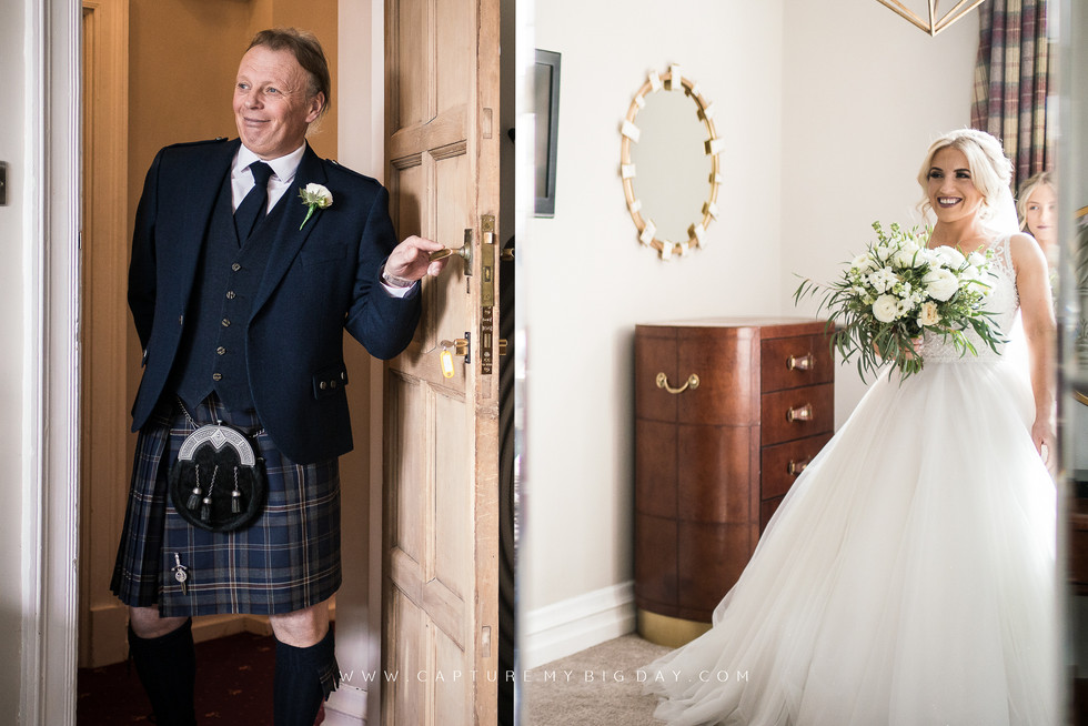 wedding dress revel to father