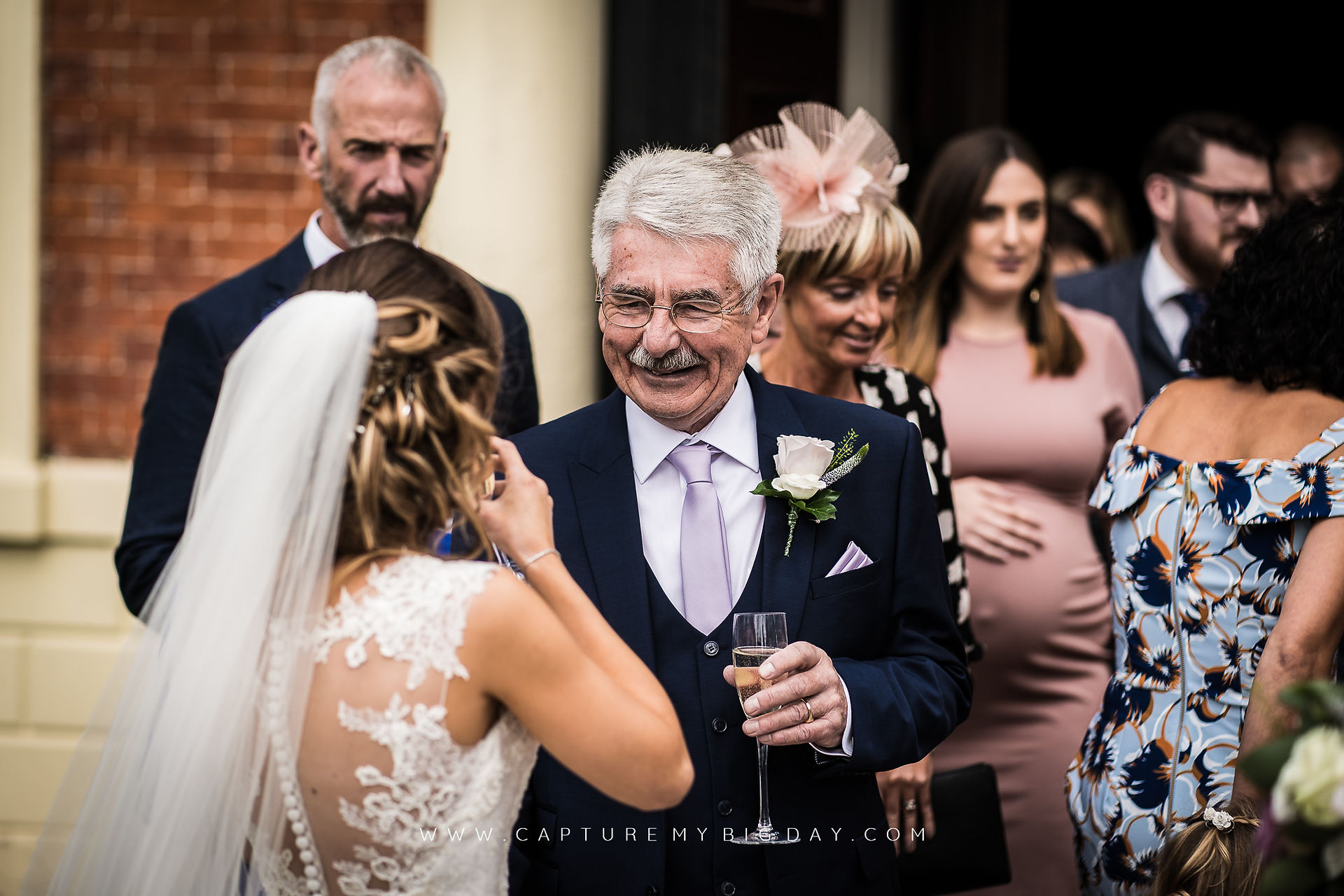 bride with father
