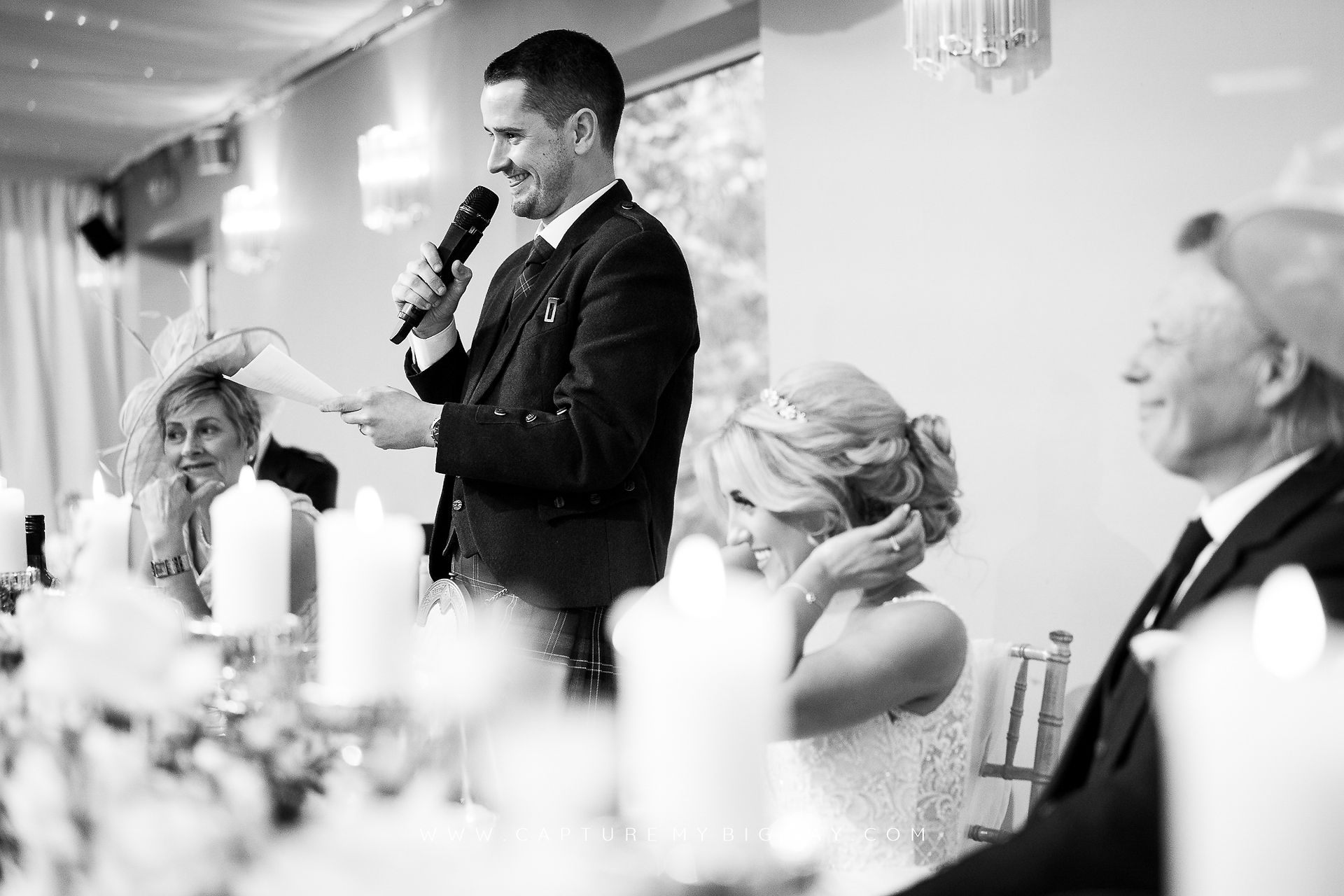 bride at top table