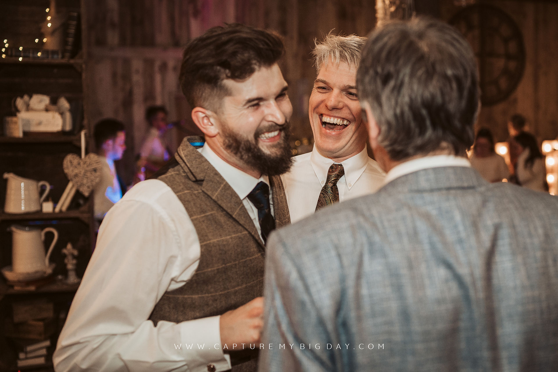 groom laughing