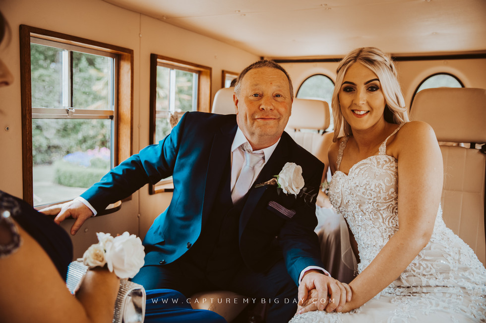 Bride with her father