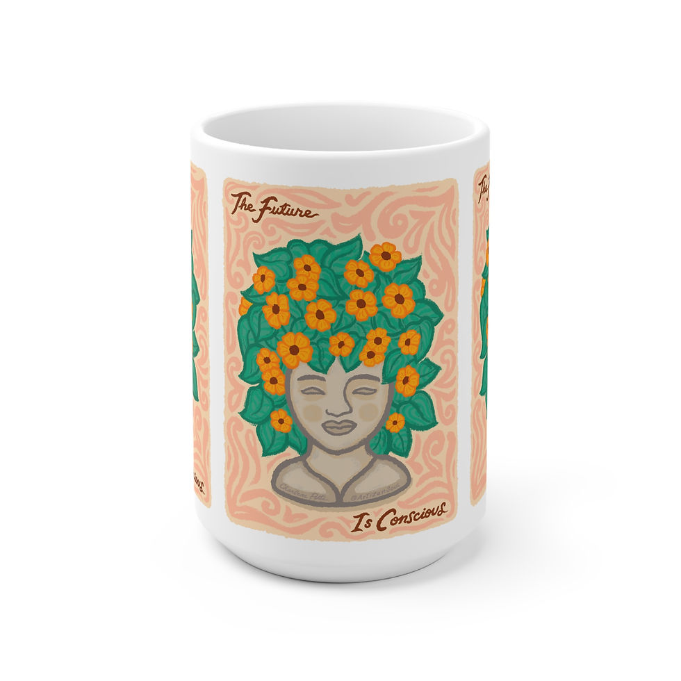 Thumbnail: Botanical Goddess Coffee Mug - Inspirational Gift for Her, Home or Office Decor