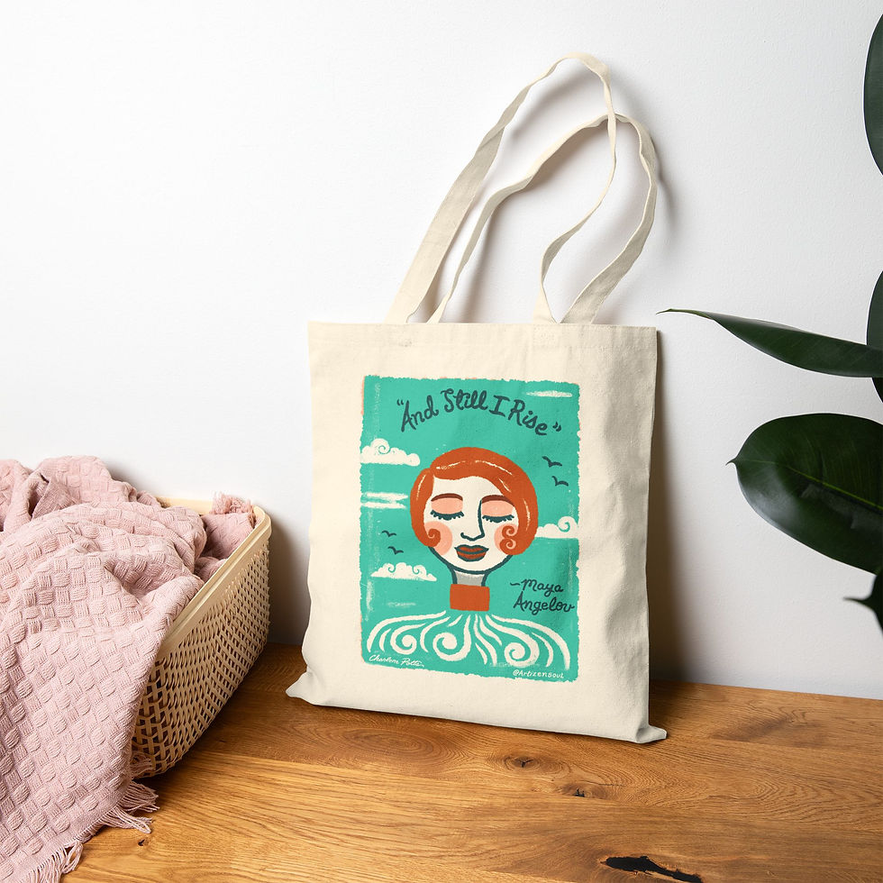Thumbnail: Inspirational Tote Bag - Cotton Canvas, Eco-Friendly, Motivational Quote, Gift