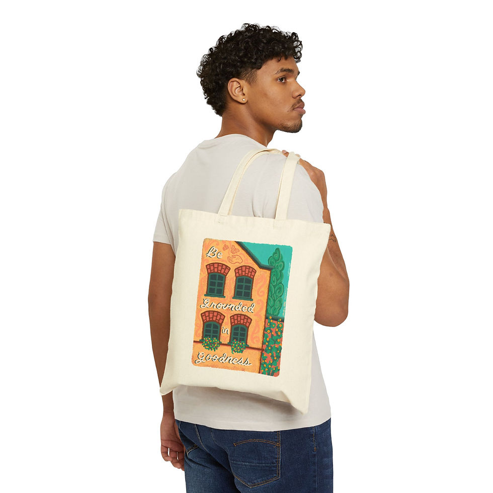 Thumbnail: Grounded In Goodness Eco-Friendly, Shopping Tote Bag, Inspirational Gift