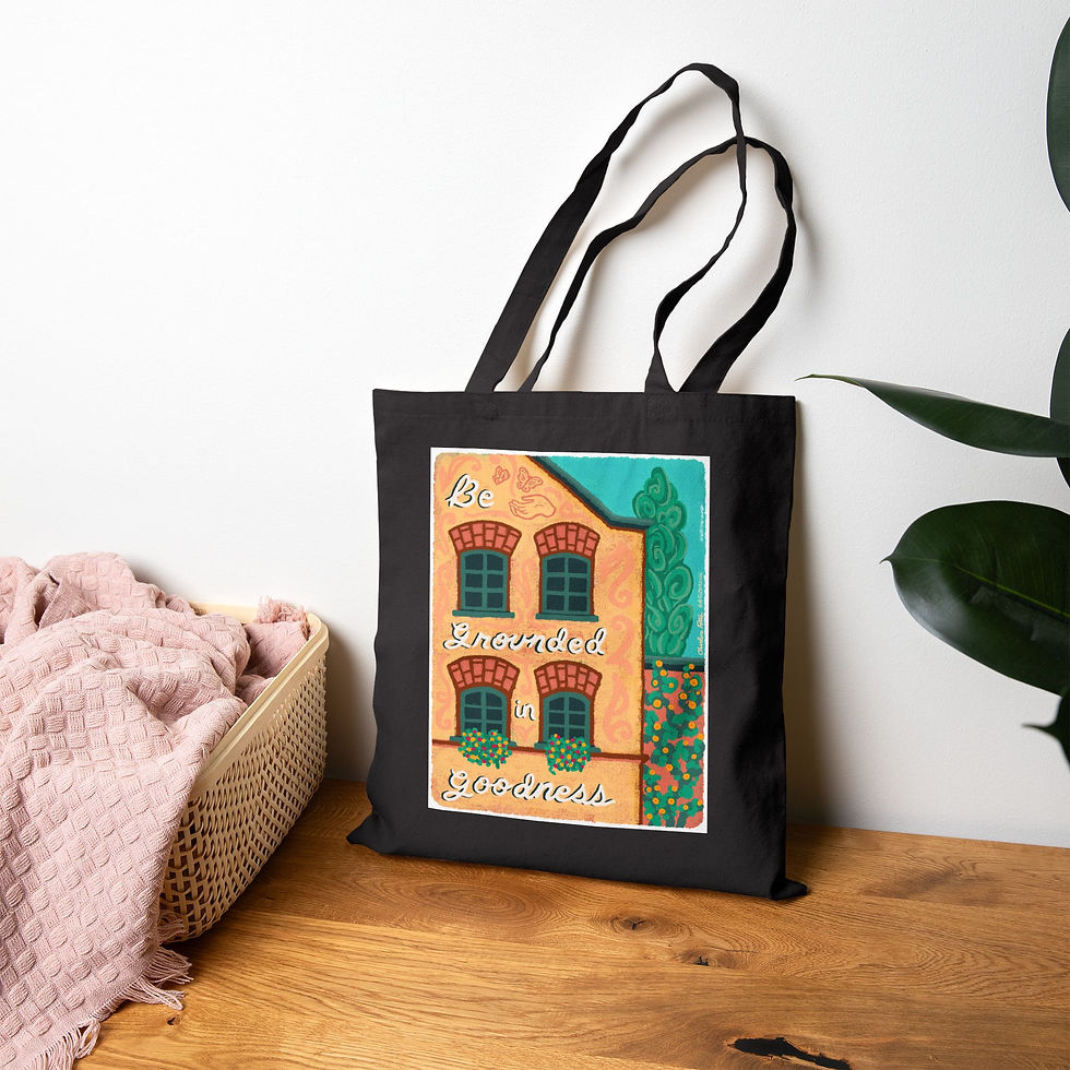 Thumbnail: Grounded In Goodness Eco-Friendly, Shopping Tote Bag, Inspirational Gift