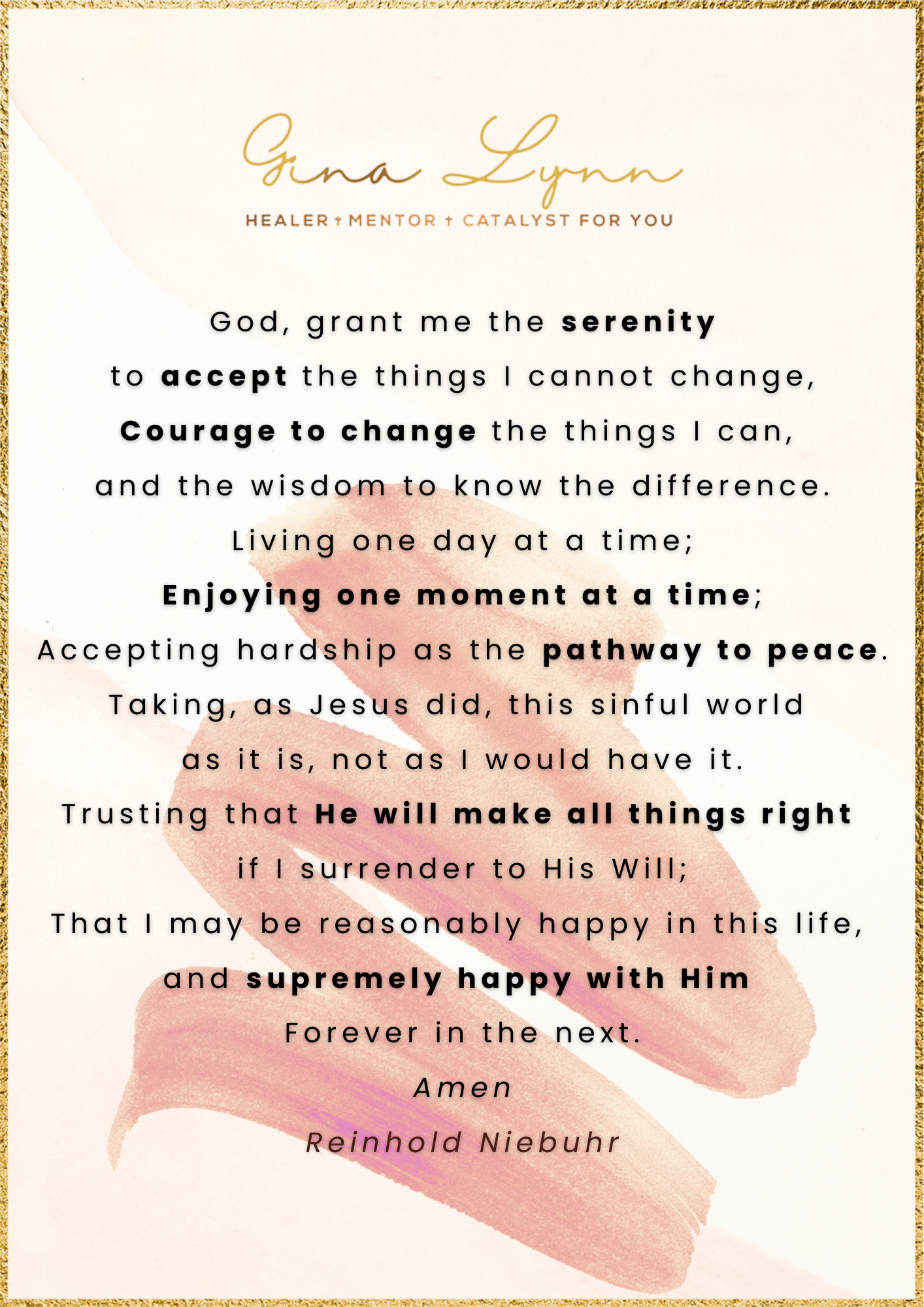 Serenity Prayer - Digital Download