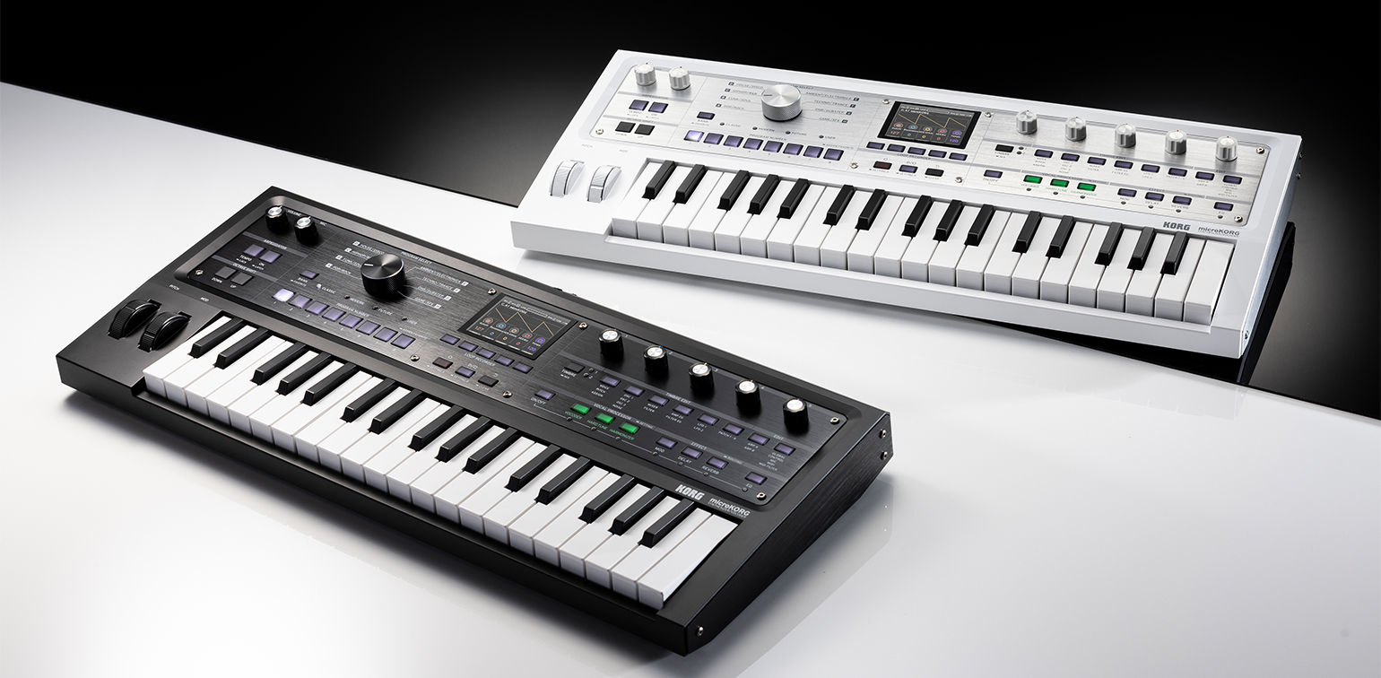 KORG MICRO KORG 2 BLACK OR WHITE SYNTHESIZER - VOCODER