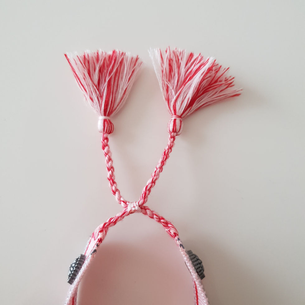 DR Pink Bang Knit Bracelet