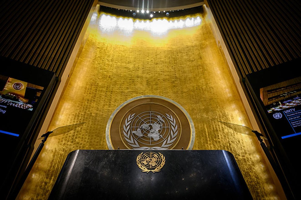 Lachi takes the stage at the UN Chamber Music Society ceremony