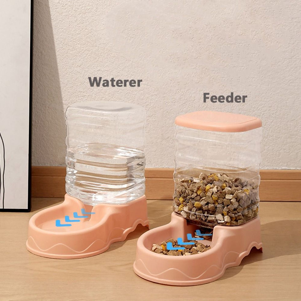 Thumbnail: 3.8L Automatic Pet Feeder & Water Fountain | Large Cat & Dog Dispenser