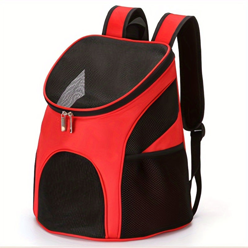 Thumbnail: Premium Breathable Mesh Dog Backpack Carrier | Heavy-Duty Foldable Travel