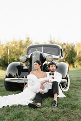 Bride and Groom at Alden Grove, Lowell Michigan