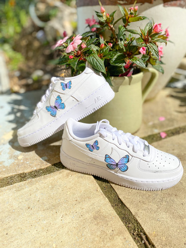 Nike Air Force 1 Mariposas – Blanco – Game of Zapas