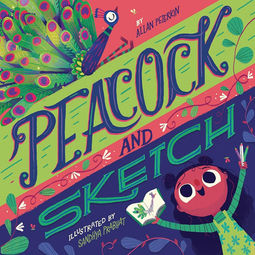 Peacock and Sketch by Allan Peterkin