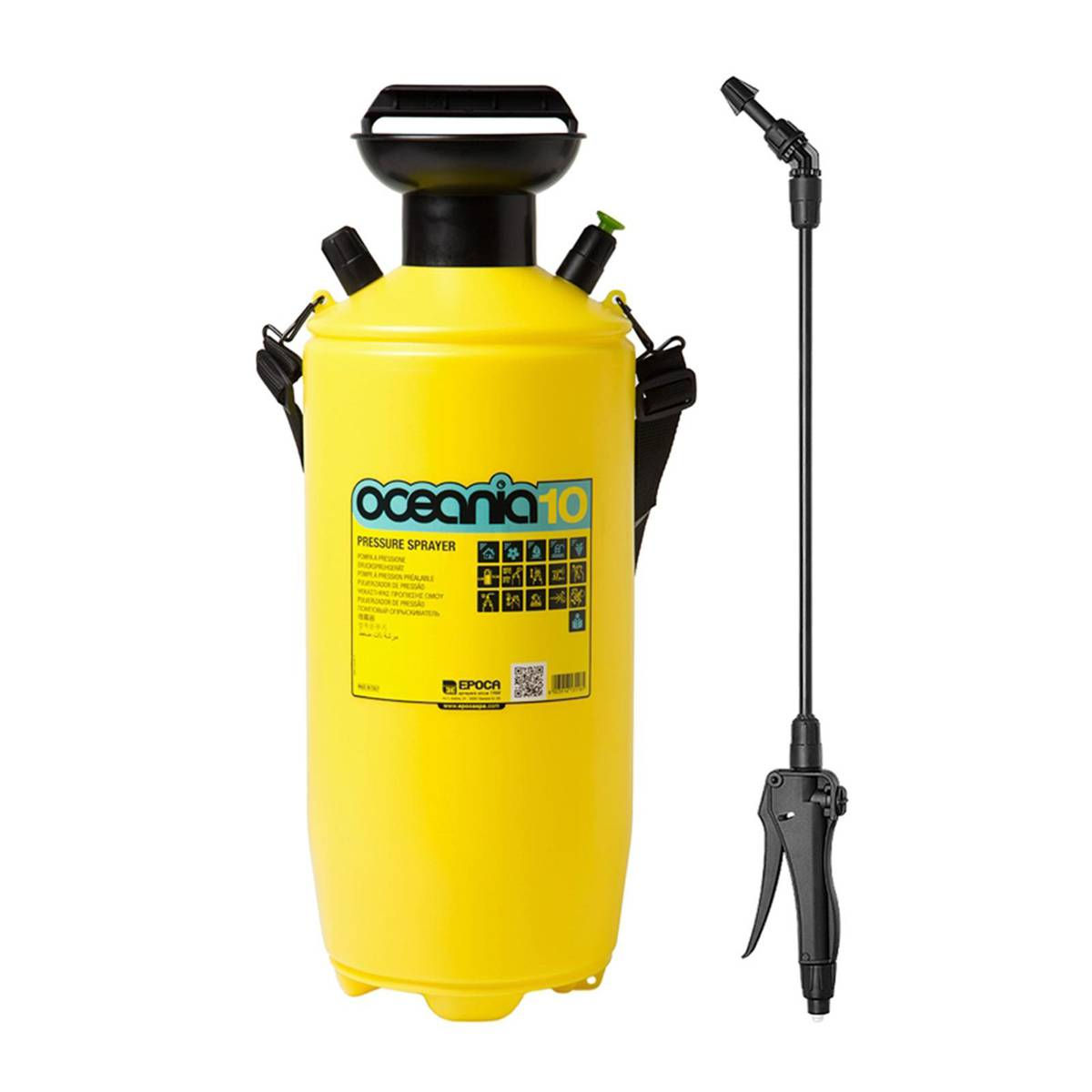Yellow Oceania 10 Pressure Sprayer (10300ML) Front View
