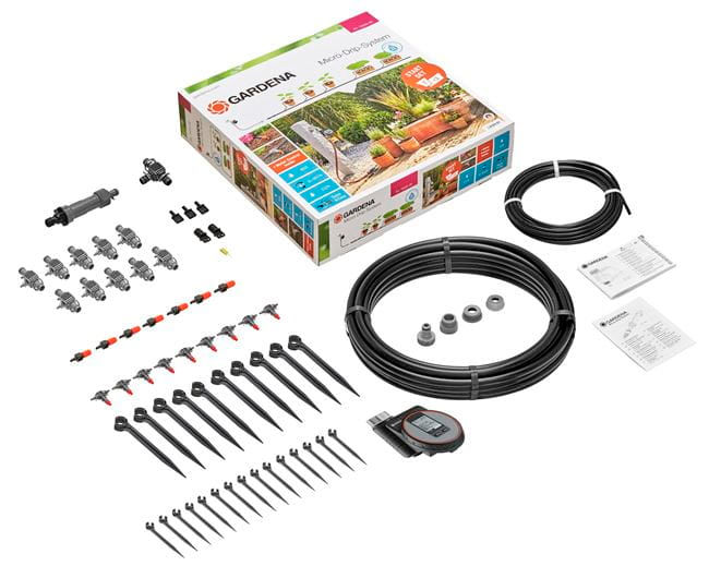 Gardena Microdrip Starter Set Flower Pot M-Size (G13002)