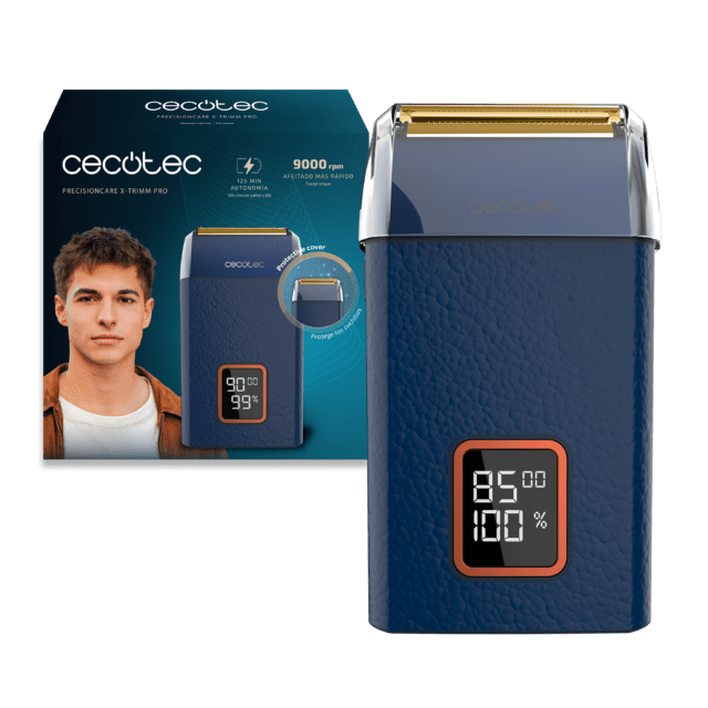 PrecisionCare X-Trimm Pro – Afeitadora Laminar con Cuerpo de Cuero Motor 9000