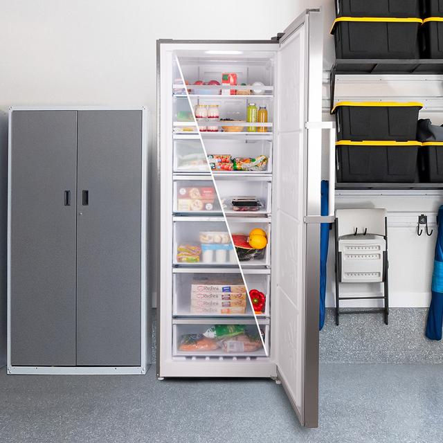 Miniatura: Bolero CoolMarket UF 380 inox D Congelador vertical convertible a frigorífico