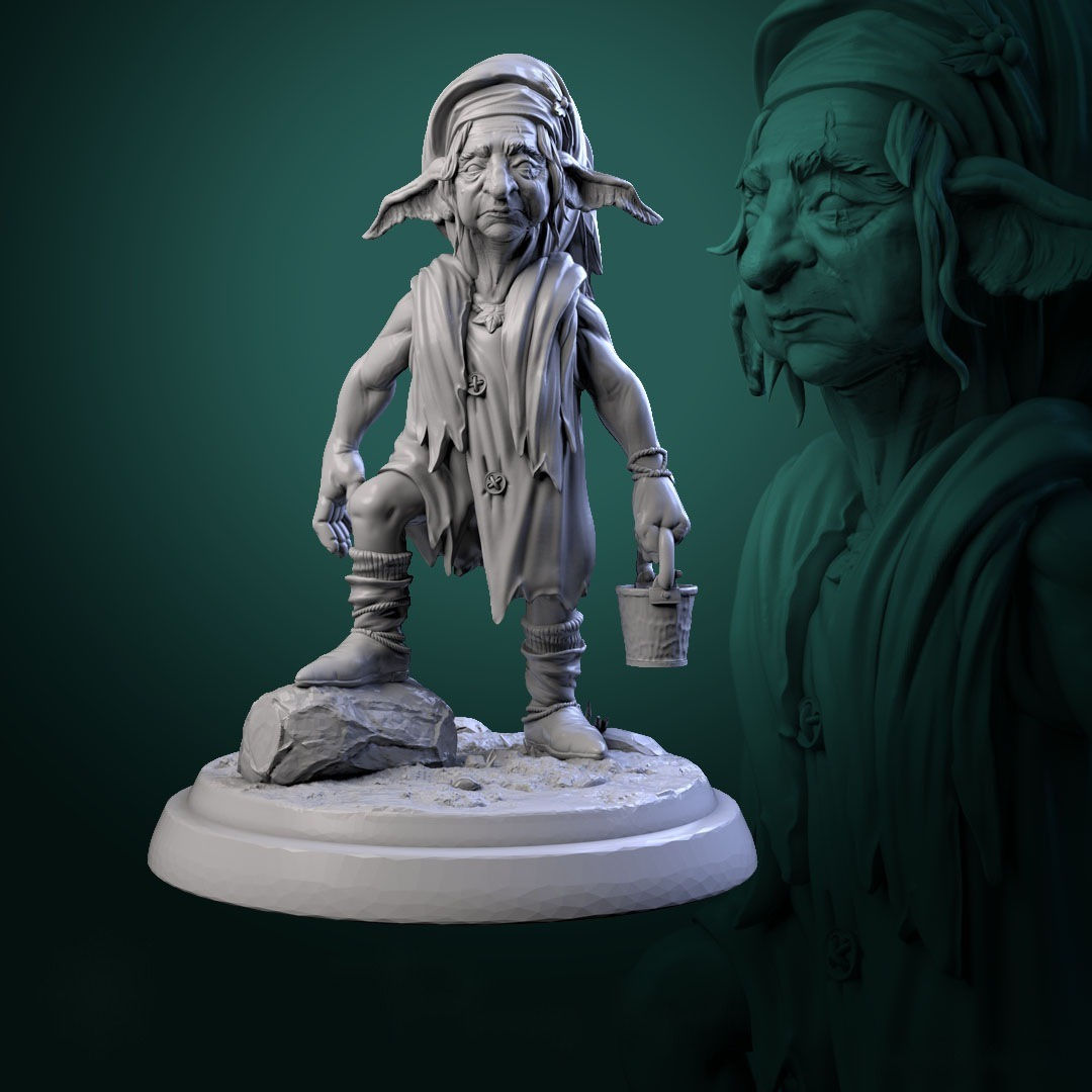 Elven Warriors & Servants Miniatures - The Young Blood - Resin 32mm