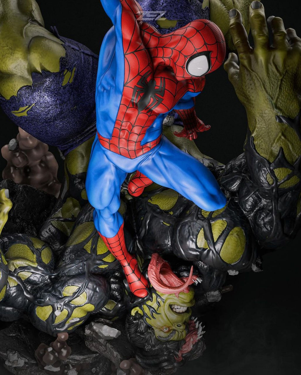 Spiderman Statue - 3D Printed Resin - Unpainted or Hand Painted - 75mm-450mm