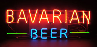 Early Bavarian Beer Neon Sign, c. Late 1930s..