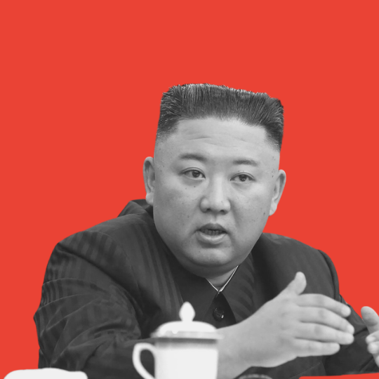 Kim Jon Un Digital Illustration by Imperium Publication. Kim Jong un black and white picture without background.