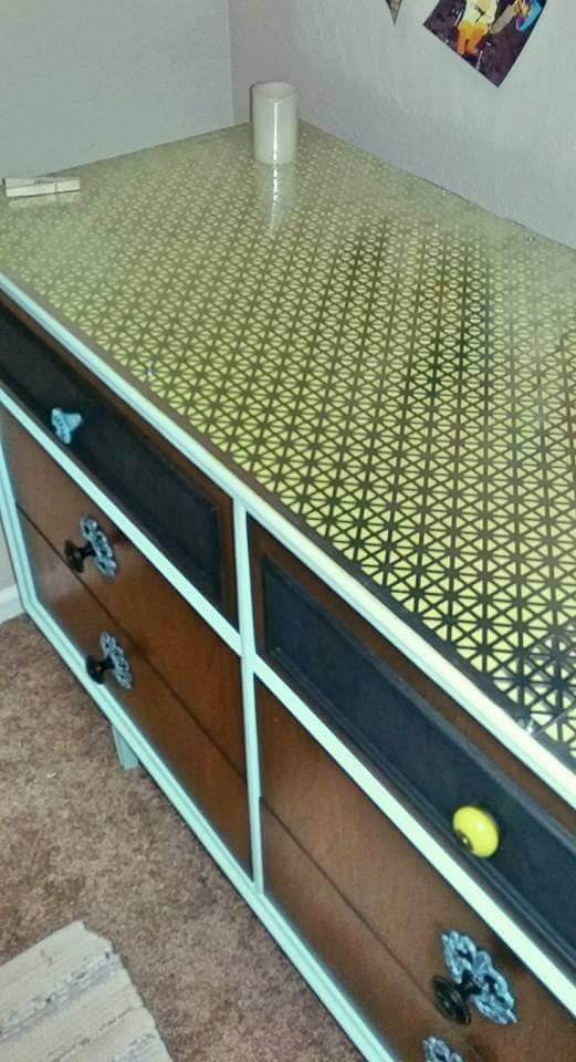 Mid Century Mod Dresser Top