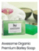 Natural soap using the powerful benefits of organic barley extract