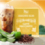Amazing cafe macchiato enriched with wellness-supporting ingredients