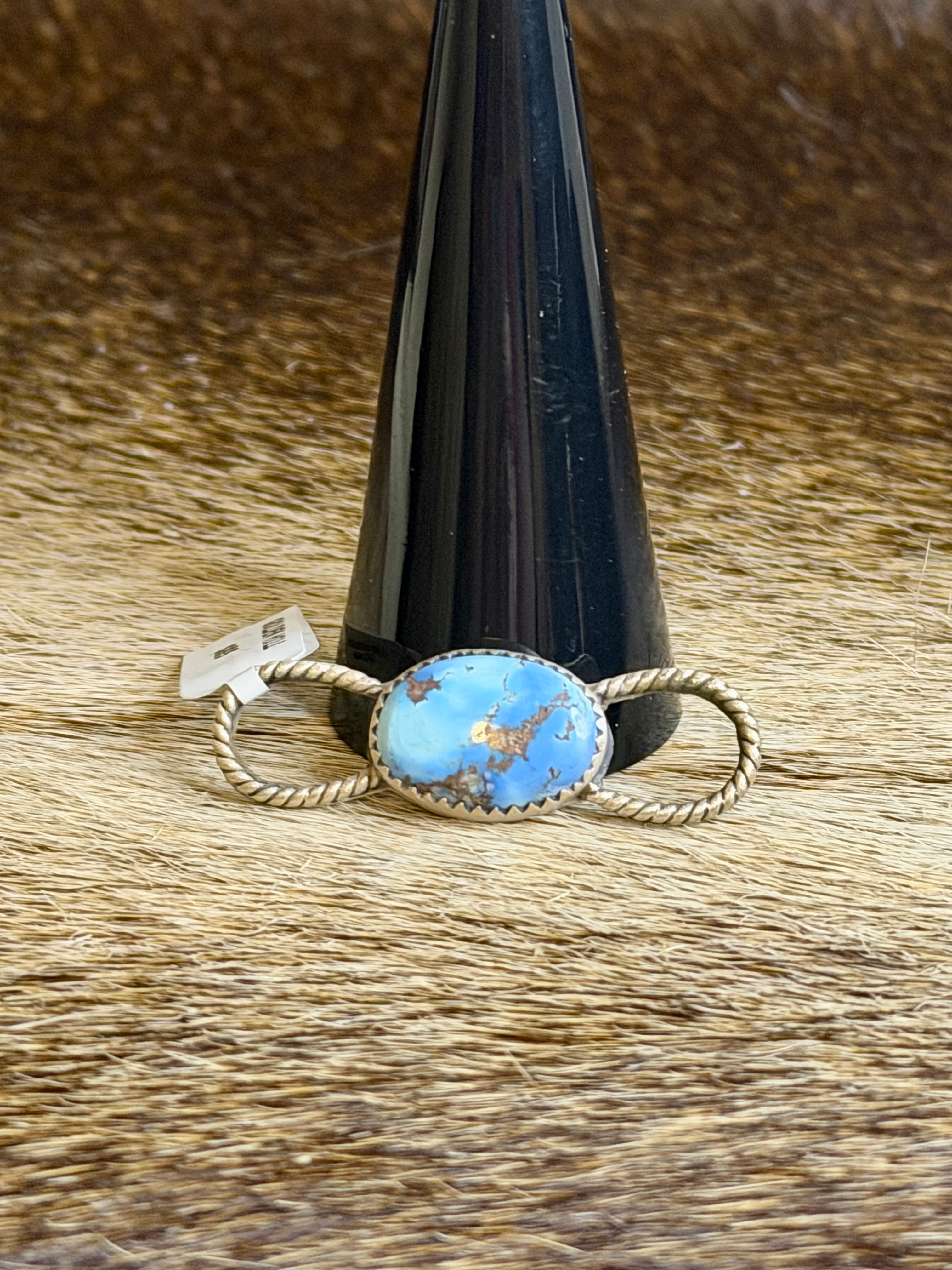 Sterling Silver Golden Hills Turquoise Twilly Slide  (small)