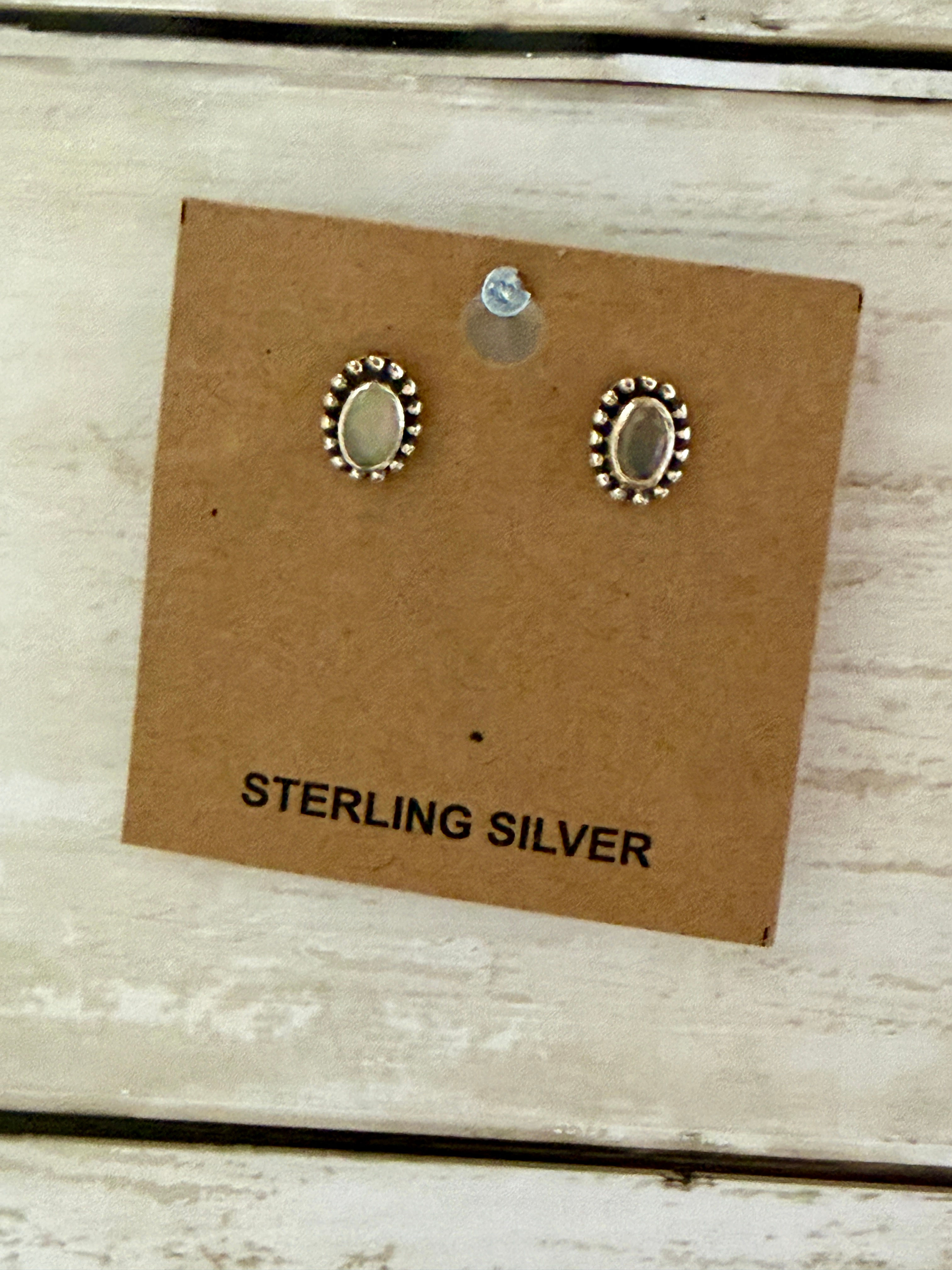 Sterling Silver Ethiopian Opal Earrings 