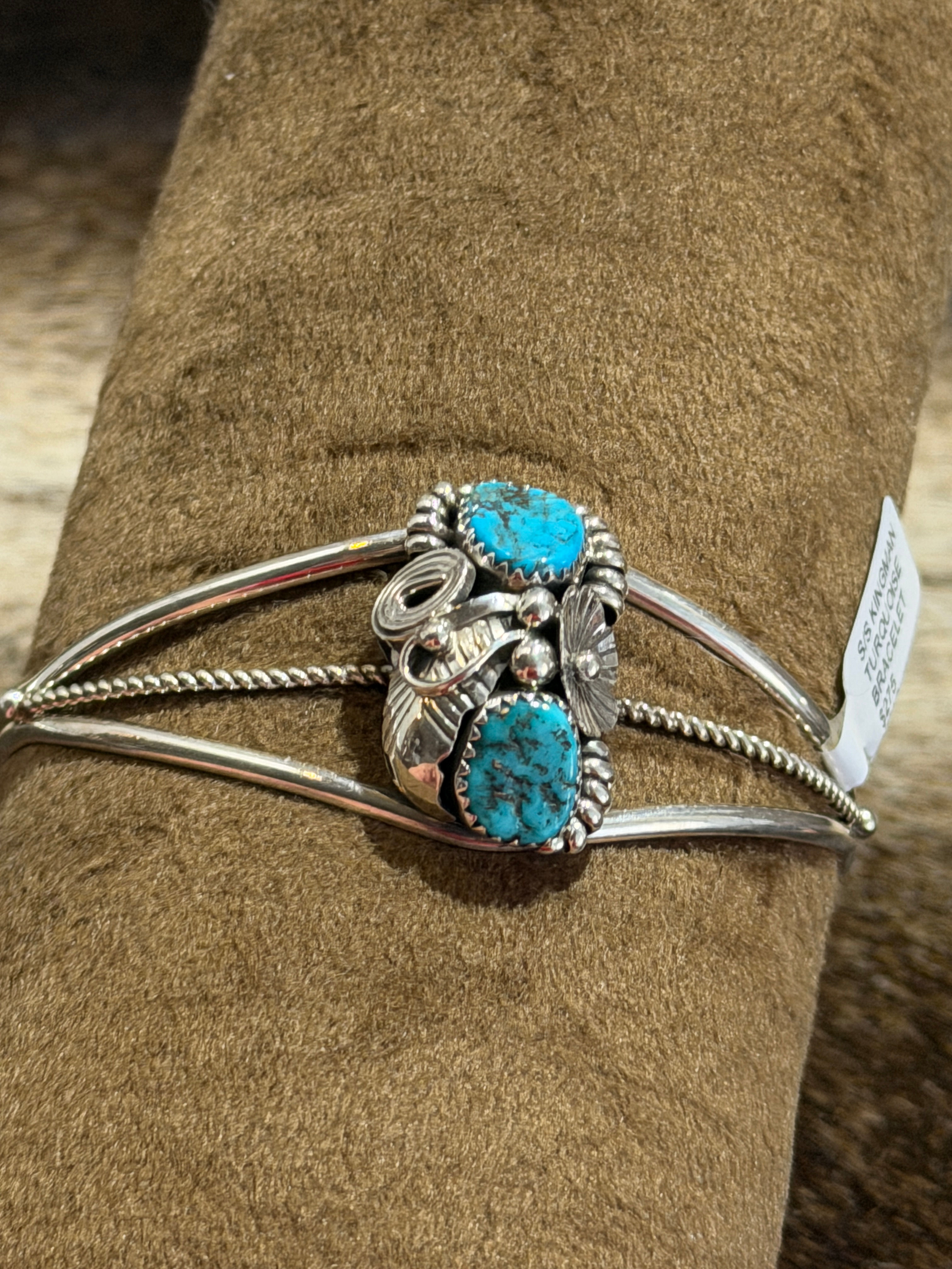 Caroline Nez Navajo Kingman Turquoise Bracelet