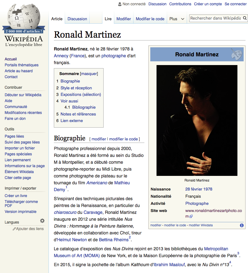 WIKIPEDIA RONALD MARTINEZ