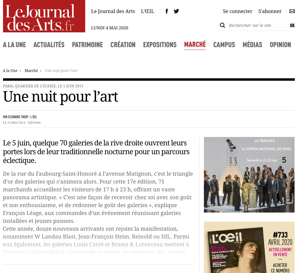 Le Journal des Arts