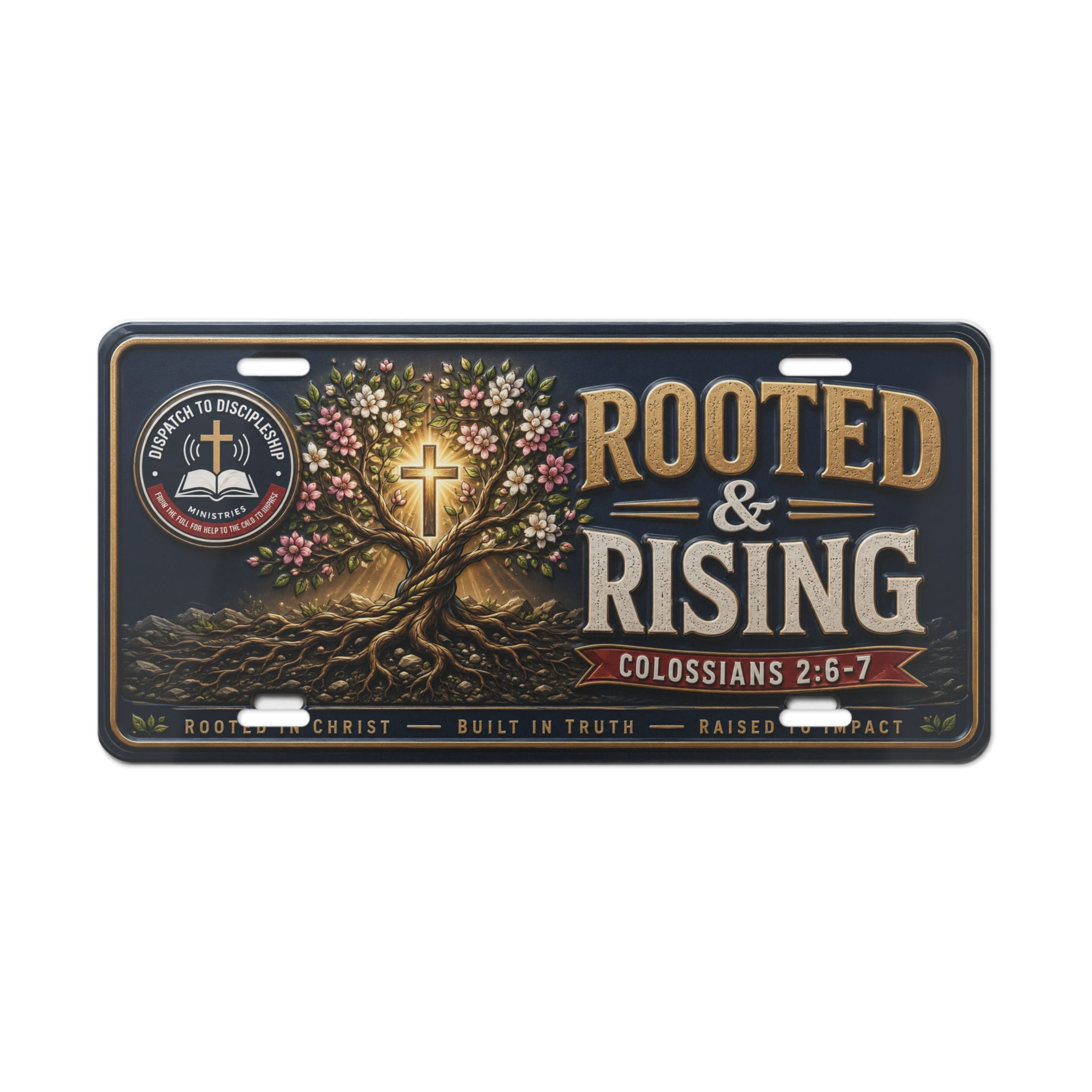 Rooted and Rising | License Plate